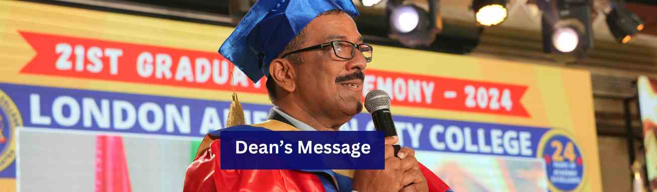 Dean's Message